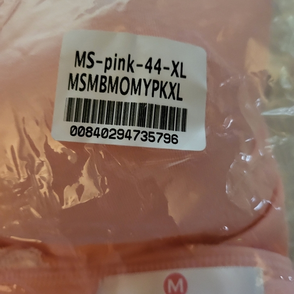 (2) Momma's Shop Comfy 2-in-1 Nursing & Maternity Bras. 1 Pink/1 Peach. XL. NWT. - Picture 13 of 15